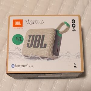 JBL GO 4 Bluetooth Speaker in Gray and Green -Never opened Sealed Closed